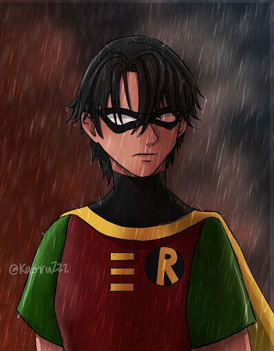(old art) teen titans Robin